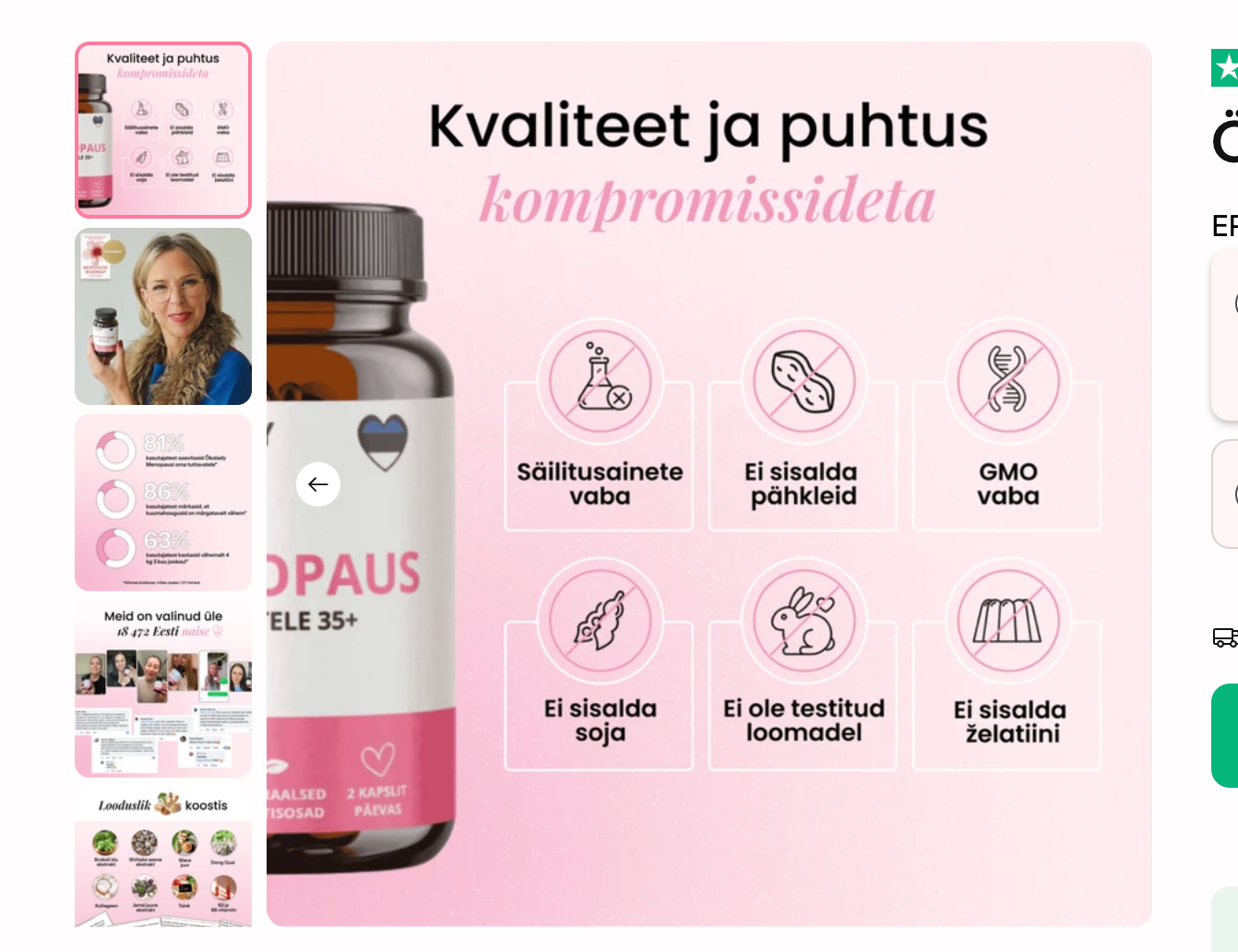 Okolady Menopaus + e-raamat