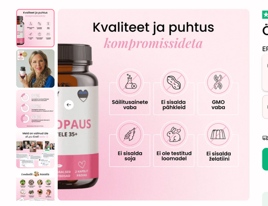 Okolady Menopaus + e-raamat
